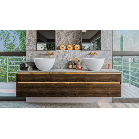 Умывальник WHITECROSS Amethyst D=50 (белый мат) иск. камень