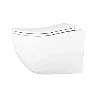 Унитаз подвесной D&K München DT1566516 белый, с сиденьем микролифт