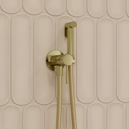 Гигиенический душ со смесителем IDDIS 005MGR0i08 золото матовое