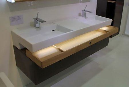 Тумба под две раковины Jacob Delafon Terrace 150 подвесная Ледяной коричневый