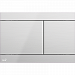 Кнопка смыва AlcaPlast Flat FUN-INOX алюминий матовый