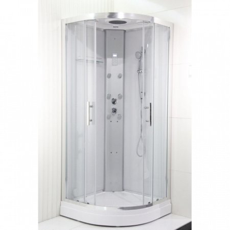 Душевая кабина Orans 86150S0 90x90x220 профиль белый, стекло прозрачное
