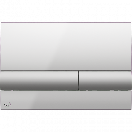 Кнопка смыва AlcaPlast ALCA M1713 хром глянцевый/хром матовый