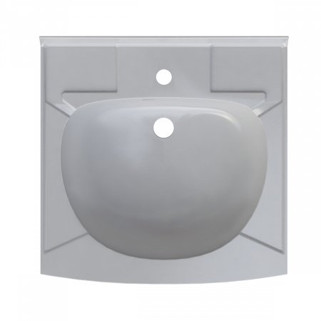 Раковина над стиральной машиной KOMPAKT 500х500 с кронштейнами и сливной системой Altasan