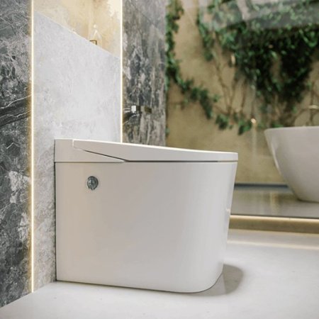 Унитаз приставной безободковый Lemark SATOFSHFS2 белый