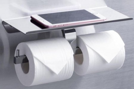 Держатель туалетной бумаги Rush Edge ED77142B двойной Хром