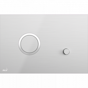 Кнопка смыва AlcaPlast Flat STING-INOX алюминий матовый