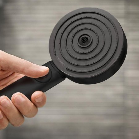 Душевая лейка Hansgrohe Pulsify 105 3jet Acrivation 24100670 черный матовый