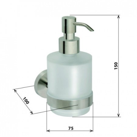 Дозатор для жидкого мыла Bemeta Neo stainless 104109115 Хром