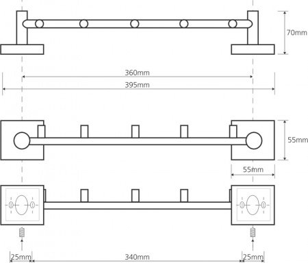 Крючок Bemeta Beta 132105112 Хром