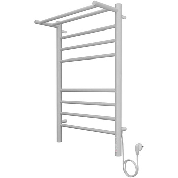 Полотенцесушитель электрический с полкой Terminus Аврора П8 50х80 КС 903, белый матовый