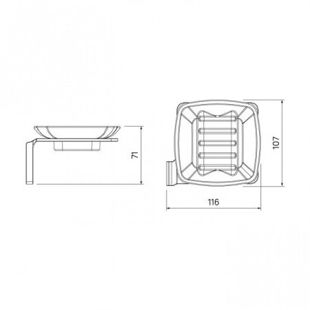 Мыльница для ванной IDDIS Slide SLIBSG0i42 черный матовый