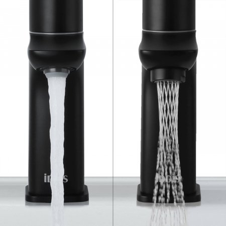 Смеситель для раковины IDDIS Slide SLIBLBTi01 черный матовый