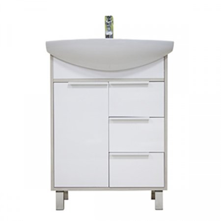 Тумба под раковину Акватон Рико 65 1A213301RIB90 Белый Ясень фабрик