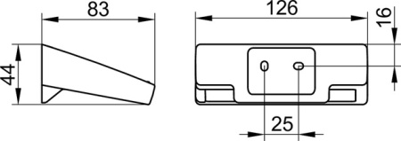 Держатель туалетной бумаги Keuco Aveno 14662370000 черный матовый