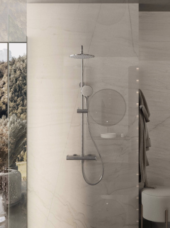 Душевая стойка со смесителем Vincea Rondo VSFS-1R0CH хром