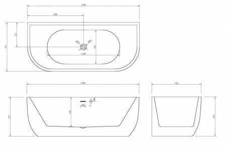 Акриловая ванна ABBER AB9316