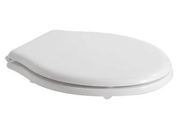 Крышка-сиденье Globo Paestum PA138bi/cr белая, с микролифтом, петли хром