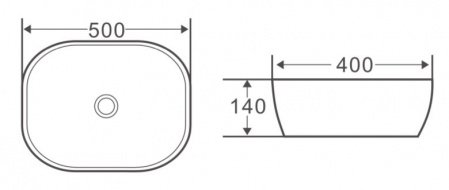Раковина накладная BelBagno BB1302 белый