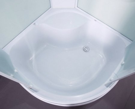 Душевая кабина Timo Eco TE-0790 90x90x215 профиль белый, стекло рифленое