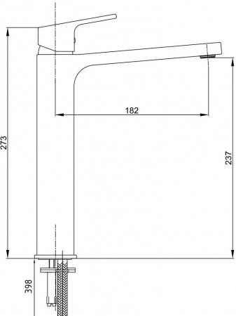 Смеситель для раковины E.C.A Tiera 104888002EX белый/хром