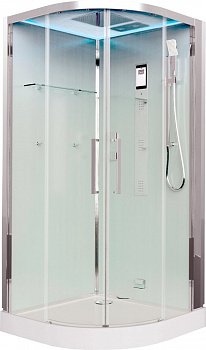 Душевая кабина Timo Premium IMPI H-517  100x100x220 профиль хром глянцевый, стекло прозрачное