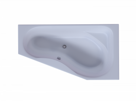 Акриловая ванна Aquatek  Медея 170x95 см L пустая c фр.экр. вклеенный каркас