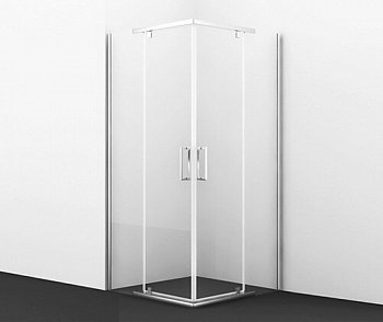 Душевой угол WasserKraft Leine 35P03 90x90x200, профиль хром, стекло прозрачное