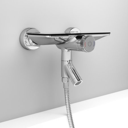 Смеситель для ванны с душем IDDIS Shelfy SHESBBTi02WA хром глянцевый