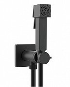 Гигиенический душ со смесителем Bossini Cube Brass E38003B.073 черный матовый