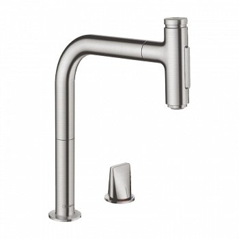 Смеситель для кухни Hansgrohe Metris Select M71 73818800 нержавеющая сталь