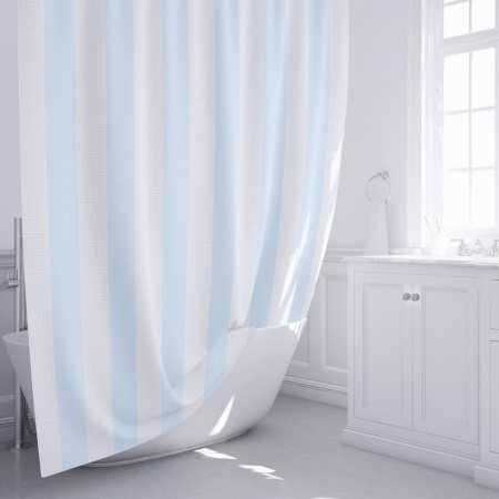 Шторка для ванной Fixsen Vafel, голубая FX-5020C