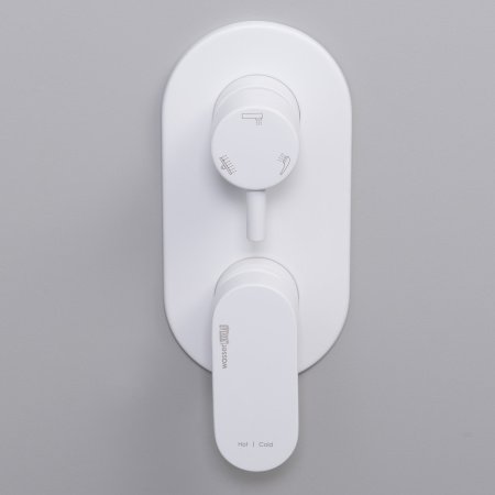 Смеситель для ванны с душем WasserKraft Mindel 8571 белый матовый