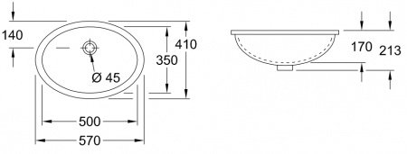 Раковина Villeroy & Boch Evana 6147 00 01 alpin