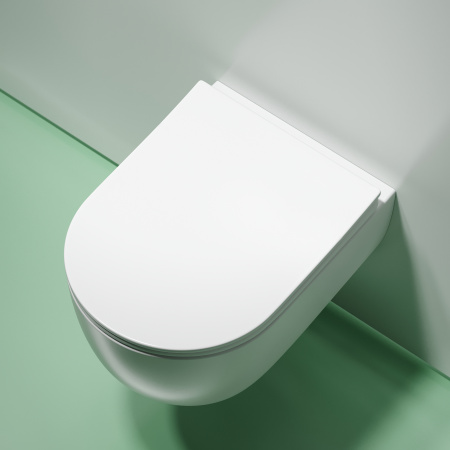 Унитаз подвесной безободковый Ceramica Nova Modena Rimless CN6063MW белый матовый