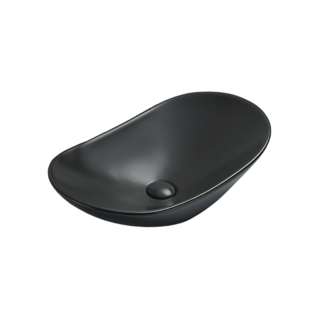 Раковина накладная 72см Vincea VBS-508MB черный матовый