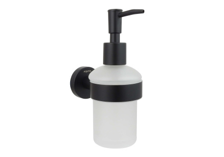 Дозатор жидкого мыла Aquatek Вега AQ4005MB черный матовый