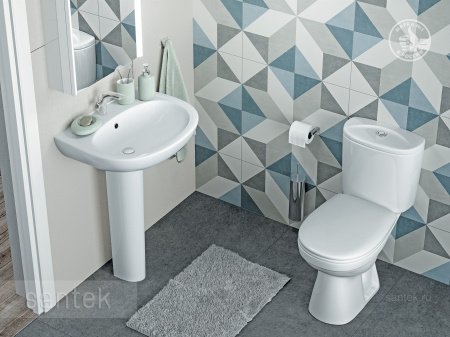 Унитаз-компакт Santek Анимо с диагональным выпуском, стандарт 1WH302134