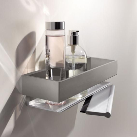 Корзинка для душа со стеклоочистителем Keuco Edition 11 11159050000 никель шлифованный