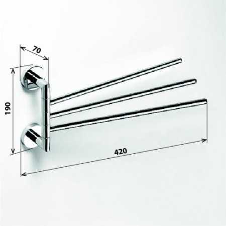 Полотенцедержатель Bemeta Omega 104204112 Глянец