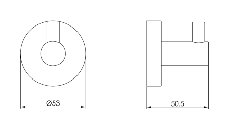 Крючок Benesque Lumiere 70010306 бронза брашированная