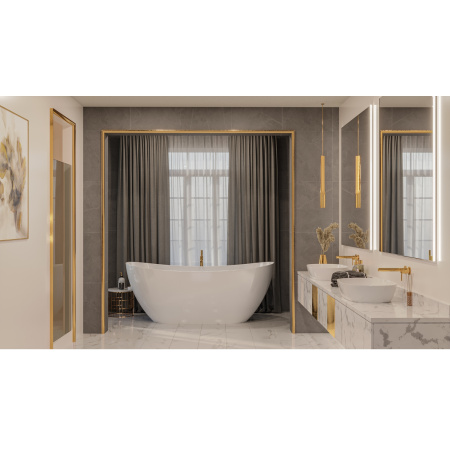 Ванна WHITECROSS Onyx C 160x75 (белый глянец) иск. камень