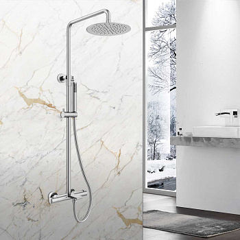 Душевая стойка с термостатом Vincea Vogue VSFS-1V1TCH хром