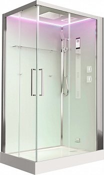 Душевая кабина Timo Premium HELKA Н-515 L 120x90x220 профиль хром глянцевый, стекло прозрачное