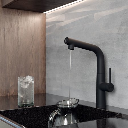 Смеситель для кухни IDDIS Pure PURBLFBi05 черный матовый