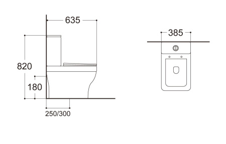 Унитаз-компакт Aquatek Амадео AQ2914-00 с сиденьем Soft Close