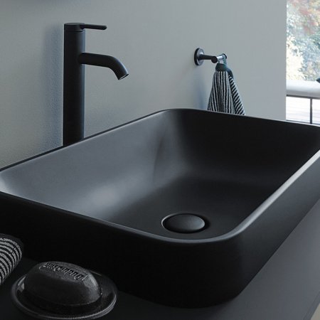 Раковина встраиваемая сверху 60см Duravit Happy D.2 Plus 2359601300 anthracite matt