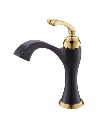 Смеситель для раковины Timo Unari 7501/04F черный антик матовый