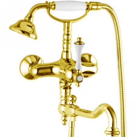 Смеситель для ванны Cezares Margot MARGOT-VDFM2-01-Bi Хром/белый