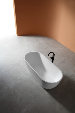 Ванна из искусственного камня ABBER Frankfurt AM9941 белый матовый